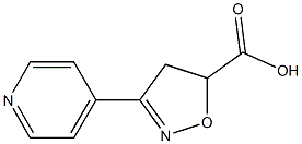 3-(pyridin-4-yl)-4,5-dihydro-1,2-oxazole-5-carboxylic acid Structural