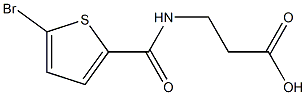 3-[(5-bromothiophen-2-yl)formamido]propanoic acid Structural