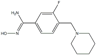 3-fluoro-N'-hydroxy-4-(piperidin-1-ylmethyl)benzenecarboximidamide