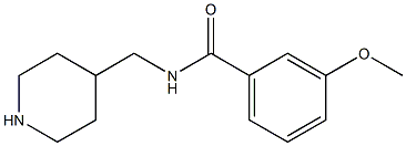 3-methoxy-N-(piperidin-4-ylmethyl)benzamide Structural