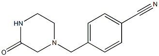 4-[(3-oxopiperazin-1-yl)methyl]benzonitrile Structural