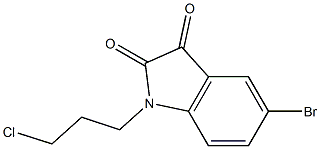 5-bromo-1-(3-chloropropyl)-2,3-dihydro-1H-indole-2,3-dione