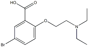 5-bromo-2-[2-(diethylamino)ethoxy]benzoic acid Structural