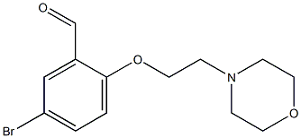 5-bromo-2-[2-(morpholin-4-yl)ethoxy]benzaldehyde Structural