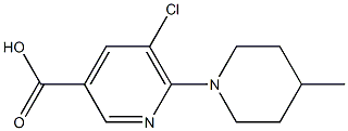 5-chloro-6-(4-methylpiperidin-1-yl)pyridine-3-carboxylic acid