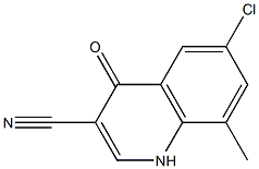 6-chloro-8-methyl-4-oxo-1,4-dihydroquinoline-3-carbonitrile Structural