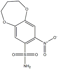 8-nitro-3,4-dihydro-2H-1,5-benzodioxepine-7-sulfonamide