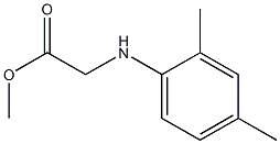 methyl 2-[(2,4-dimethylphenyl)amino]acetate Structural