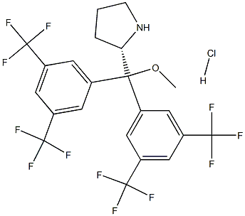 (S)-2-{Bis[3,5-bis(trifluoromethyl)phenyl]methoxy-methyl}pyrrolidine  hydrochloride Structural