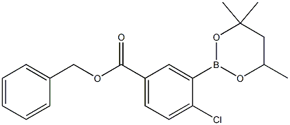 Benzyl 4-chloro-3-(4,4,6-trimethyl-1,3,2-dioxaborinan-2-yl)benzoate