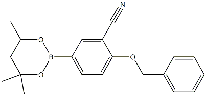 2-Benzyloxy-5-(4,4,6-trimethyl-1,3,2-dioxaborinan-2-yl)benzonitrile