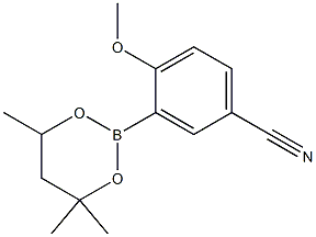 4-Methoxy-3-(4,4,6-trimethyl-1,3,2-dioxaborinan-2-yl)benzonitrile