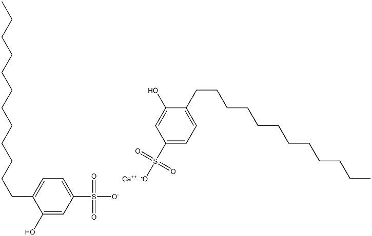 Bis(3-hydroxy-4-dodecylbenzenesulfonic acid)calcium salt Structural