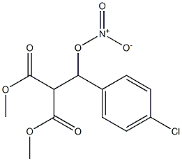 2,2-Bis(methoxycarbonyl)-1-(p-chlorophenyl)ethanol nitrate