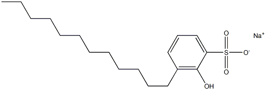 2-Hydroxy-3-dodecylbenzenesulfonic acid sodium salt Structural