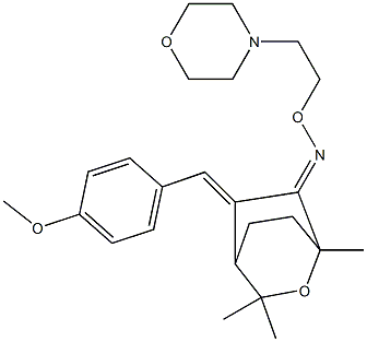 5-[4-Methoxybenzylidene]-1,3,3-trimethyl-2-oxabicyclo[2.2.2]octan-6-one O-[2-morpholinoethyl]oxime