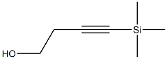 1-(Trimethylsilyl)-1-butyn-4-ol Structural