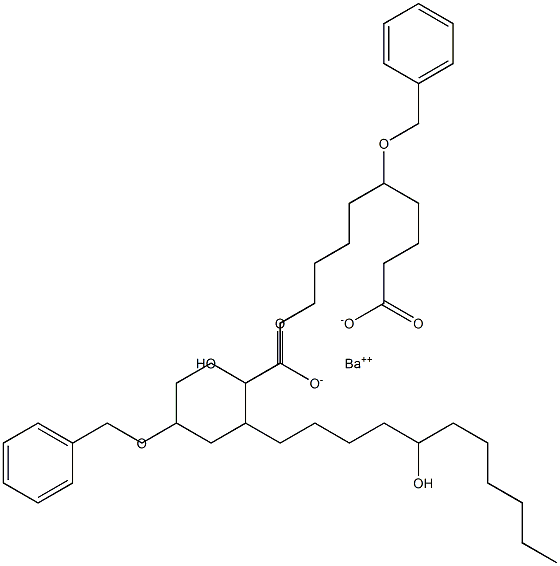 Bis(5-benzyloxy-12-hydroxystearic acid)barium salt Structural