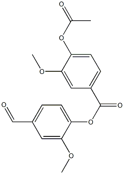 4-Acetoxy-3-methoxybenzoic acid (4-formyl-2-methoxyphenyl) ester