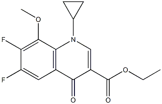 1-Cyclopropyl-6,7-difluoro-1,4-dihydro-8-methoxy-4-oxo-3-quinolinecarboxylic acid ethyl ester