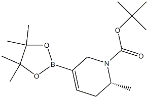tert-butyl (2R)-2-methyl-5-(4,4,5,5-tetramethyl-1,3,2-dioxaborolan-2-yl)-3,6-dihydro-2H-pyridine-1-carboxylate Structural