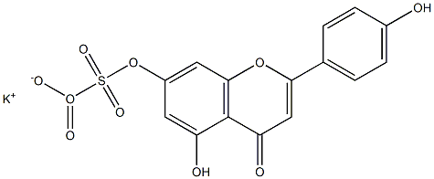 Apigenin-7-O-sulfate Potassium Salt Structural