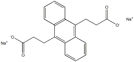 Anthracene 9,10-dipropionate Disodium Salt Structural