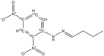 Butyraldehyde 2,4-Dinitrophenylhydrazone-13C6 Structural