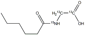 Hexanoyl Glycine-13C2,15N Structural