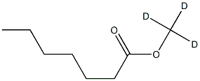 Heptanoic Acid Methyl-d3 Ester Structural