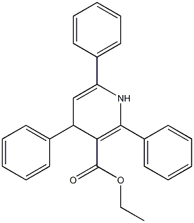 ethyl-1,4-dihydro-2,4,6-triphenylpyridine-3-carboxylate Structural