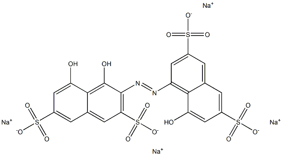 2-(3,6-disulfo-8-hydroxynaphthylazo)-1,8-dihydroxynaphthalene-3,6-disulfonate tetrasodium