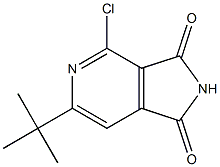 6-tert-Butyl-4-chloro-pyrrolo[3,4-c]pyridine-1,3-dione Structural