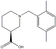 (3S)-1-(2,5-dimethylbenzyl)piperidine-3-carboxylic acid