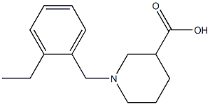 1-(2-ethylbenzyl)piperidine-3-carboxylic acid