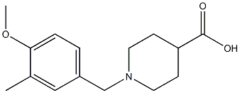 1-(4-methoxy-3-methylbenzyl)piperidine-4-carboxylic acid Structural