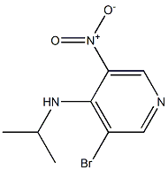 3-bromo-N-(1-methylethyl)-5-nitropyridin-4-amine Structural