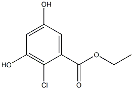 2-CHLORO-3,5-DIHYDROXYBENZOIC ACID ETHYL ESTER Structural