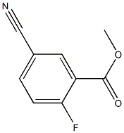 5-CYANO-2-FLUOROBENZOIC ACID METHYL ESTER Structural