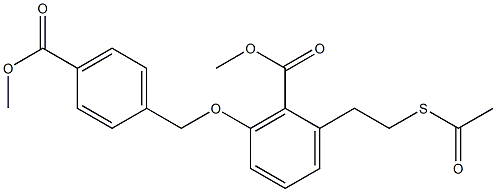 2-(2-ACETYLSULFANYL-ETHYL)-6-(4-METHOXYCARBONYL-BENZYLOXY)-BENZOIC ACID METHYL ESTER