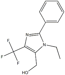 (3-ETHYL-2-PHENYL-5-TRIFLUOROMETHYL-3H-IMIDAZOLE-4-YL)-METHANOL Structural