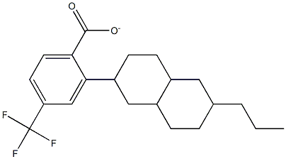 6-PROPYL-DECAHYDRONAPHTHALEN-2-YL4-(TRIFLUOROMETHYL)BENZOATE Structural