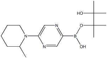 5-(2-METHYLPIPERIDIN-1-YL)PYRAZINE-2-BORONIC ACID PINACOL ESTER Structural