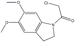 1-(CHLOROACETYL)-5,6-DIMETHOXYINDOLINE Structural