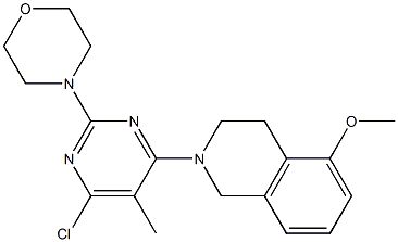 2-(6-CHLORO-5-METHYL-2-MORPHOLIN-4-YLPYRIMIDIN-4-YL)-5-METHOXY-1,2,3,4-TETRAHYDROISOQUINOLINE