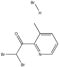 2,2-DIBROMO-1-(3-METHYLPYRIDIN-2-YL)ETHANONE HYDROBROMIDE Structural