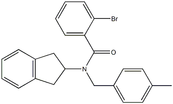 2-BROMO-N-INDAN-2-YL-N-(4-METHYL-BENZYL)-BENZAMIDE