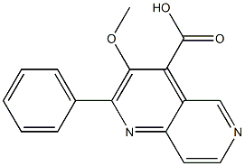 3-METHOXY-2-PHENYL-1,6-NAPHTHYRIDINE-4-CARBOXYLIC ACID Structural