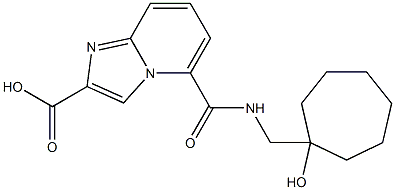 5-[(1-HYDROXY-CYCLOHEPTYLMETHYL)-CARBAMOYL]-IMIDAZO[1,2-A]PYRIDINE-2-CARBOXYLIC ACID Structural