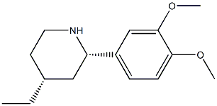 CIS-2-(3,4-DIMETHOXYPHENYL)-4-ETHYLPIPERIDINE Structural